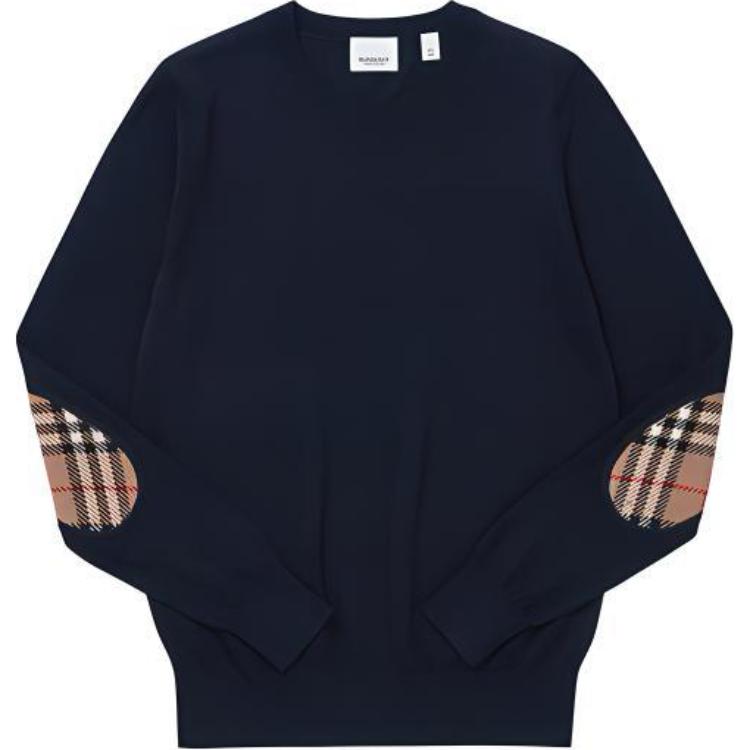Свитер Burberry вязаный женский, морской синий
