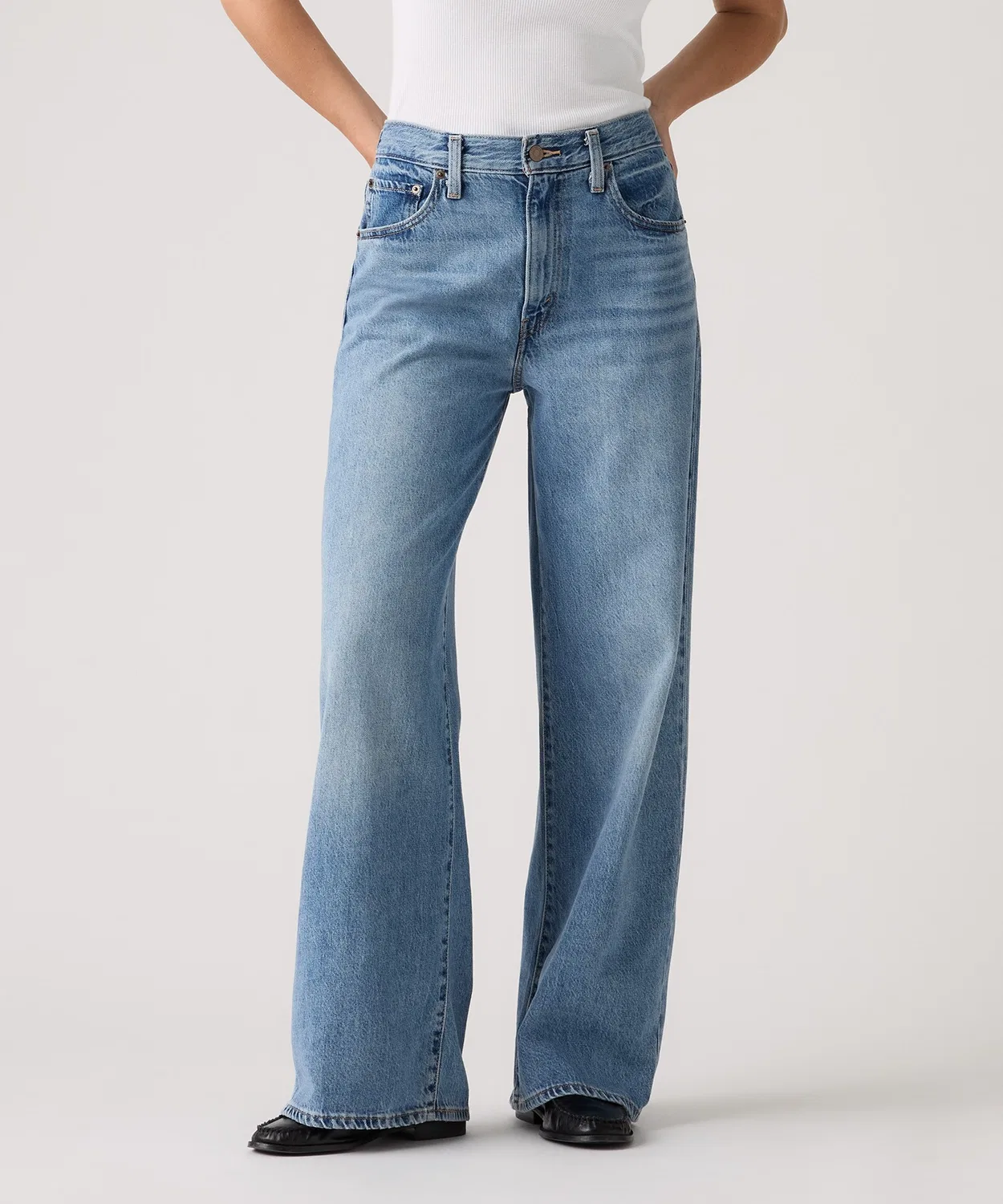 Женские джинсы с широкими штанинами Cinch Wide Leg Levi's, Light Indigo Blue