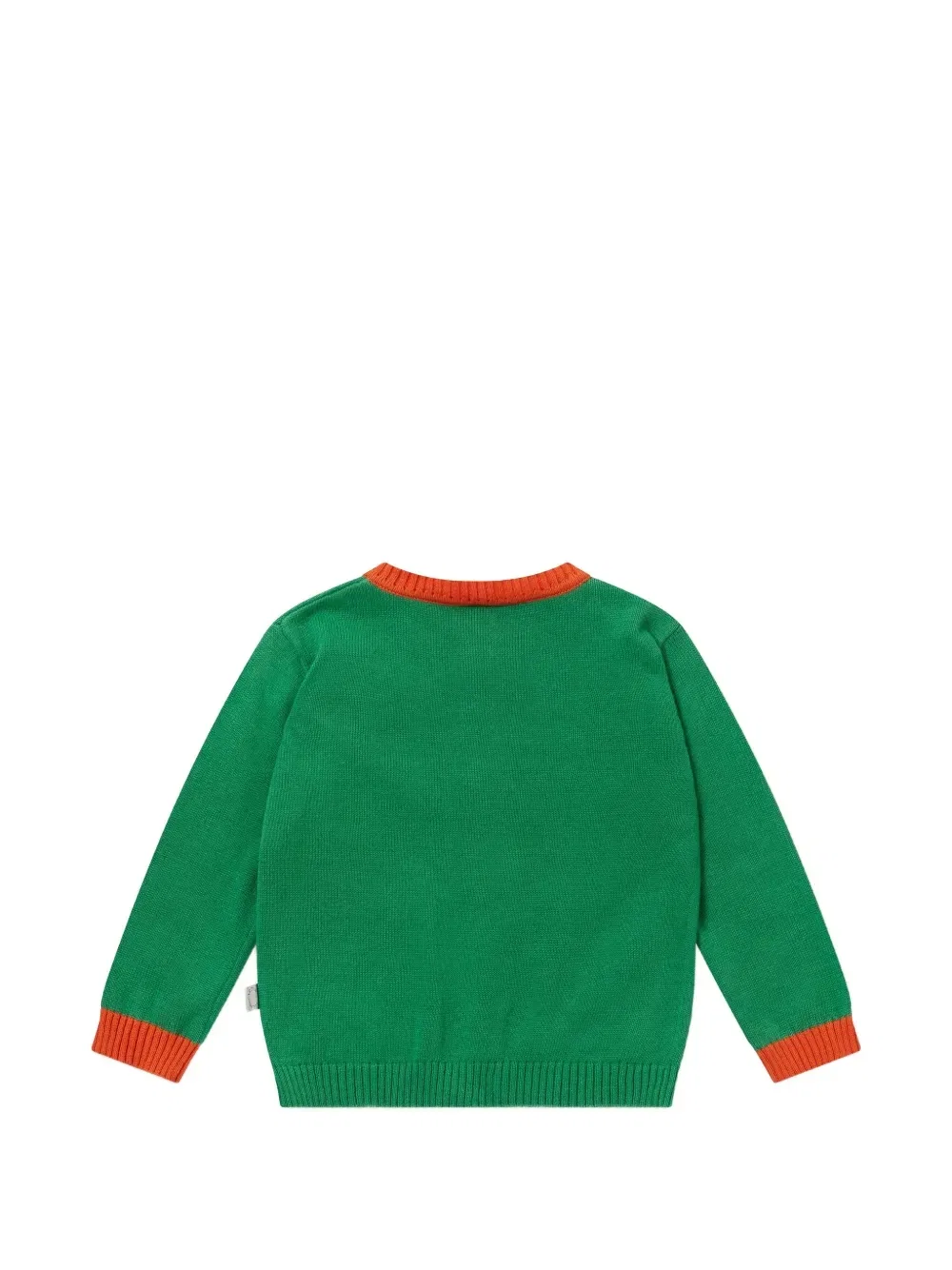 Кардиган с нашивкой в виде улыбающегося баскетбольного мяча Stella McCartney Kids, зеленый — фото 2