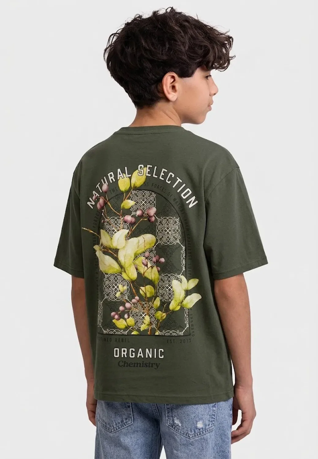Футболка Jake свободного кроя, унисекс, с принтом Redefined Rebel, Agave Green