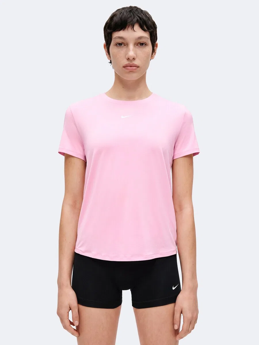 Футболка NIKE Performance Shirt 'ONE CLASSIC' розового цвета — фото 2
