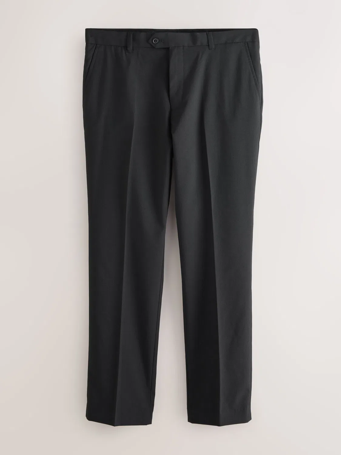 Брюки прямого кроя из стрейч-ткани, Regular Fit Next, черные — фото 4