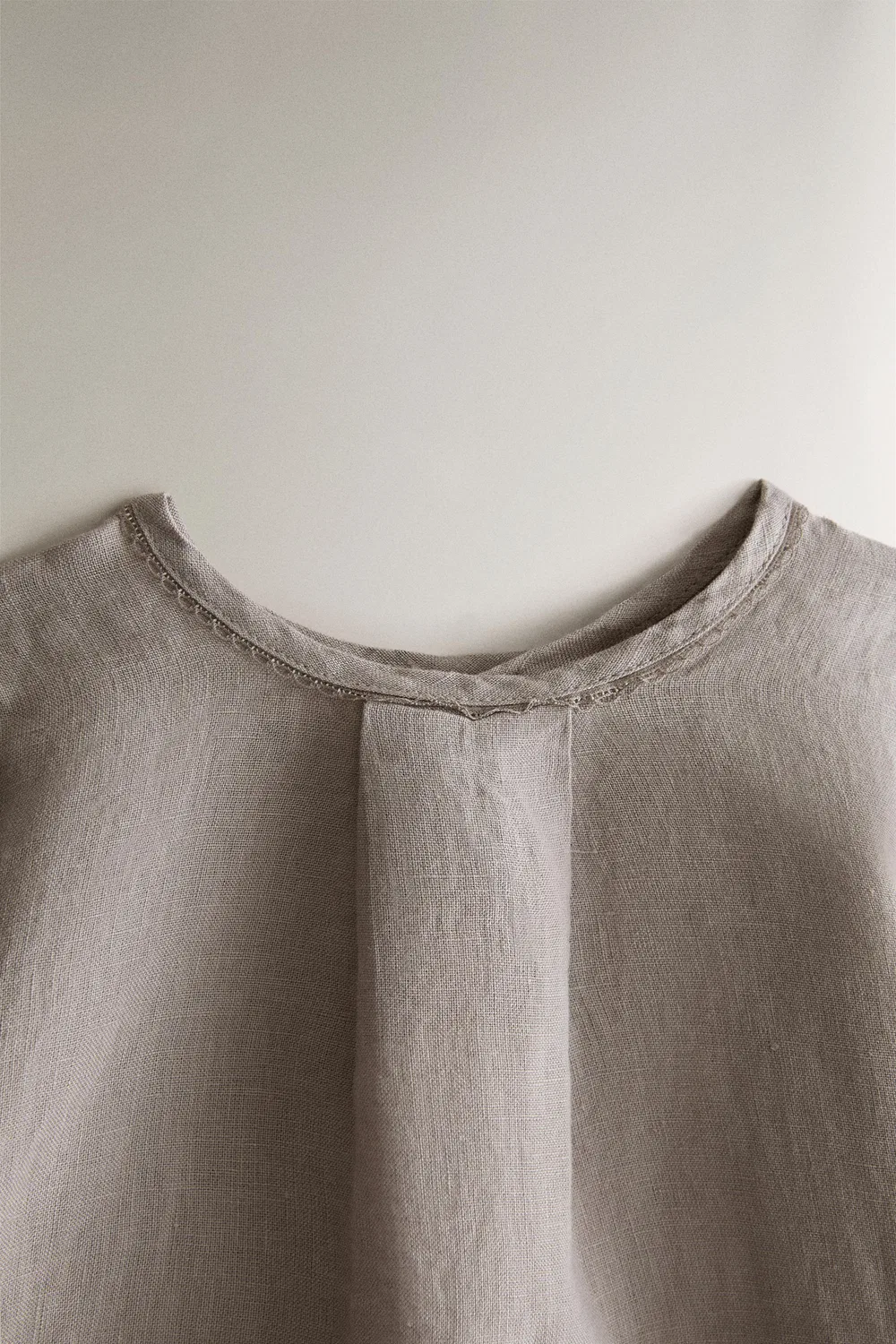 Льняная детская рубашка ZARA, Grey — фото 2