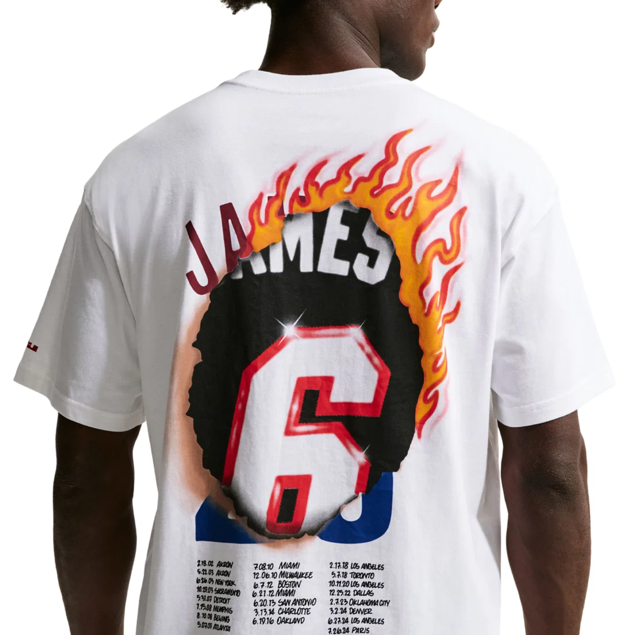 Футболка с длинным рукавом для мужчин LeBron James Nike, белый — фото 2