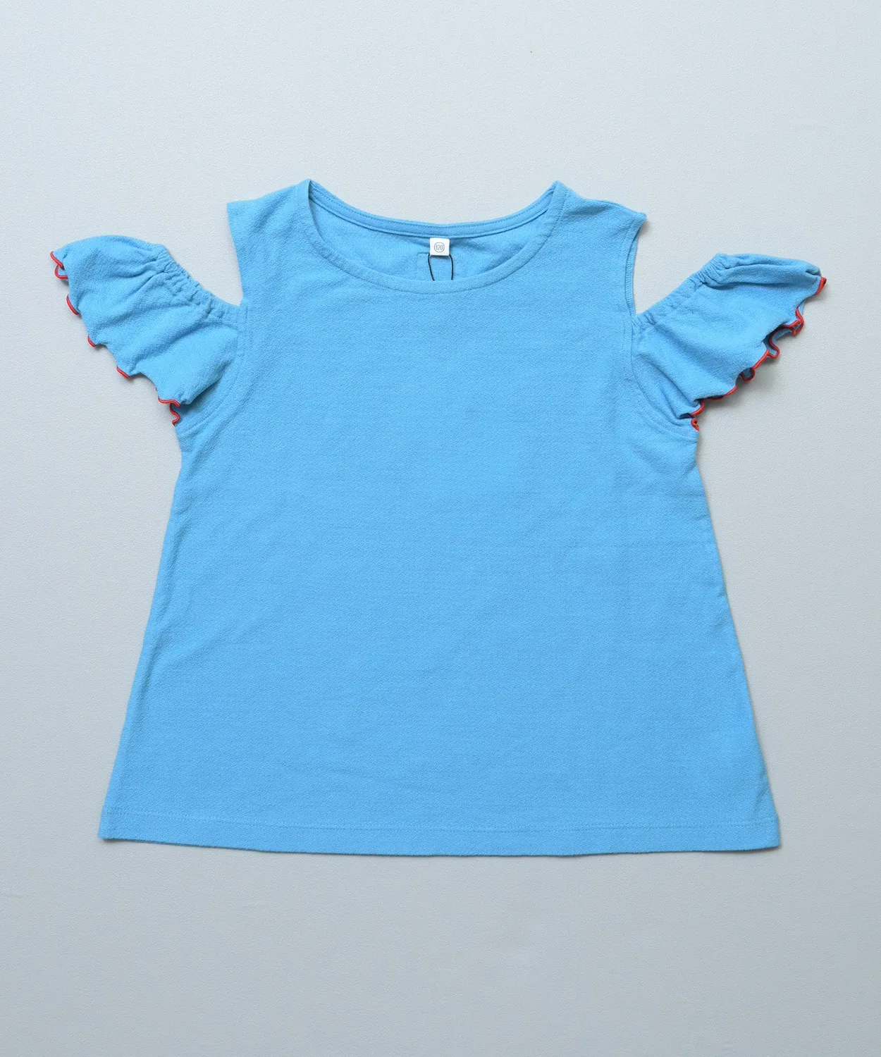 Детская футболка без рукавов с воланами Life Support Products, Light Blue