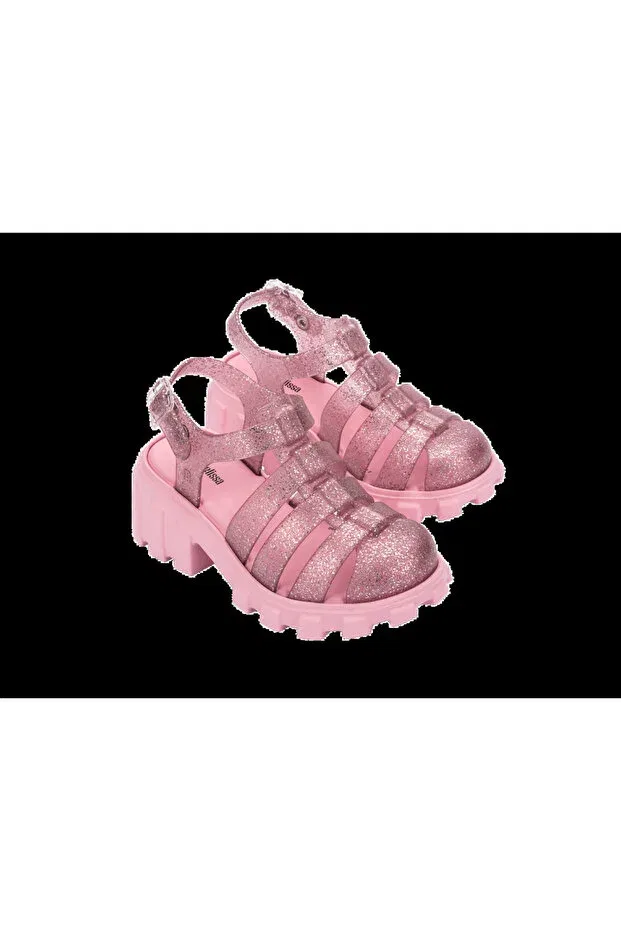 Детские сандалии для девочек на липучке Mini Melissa, Pink