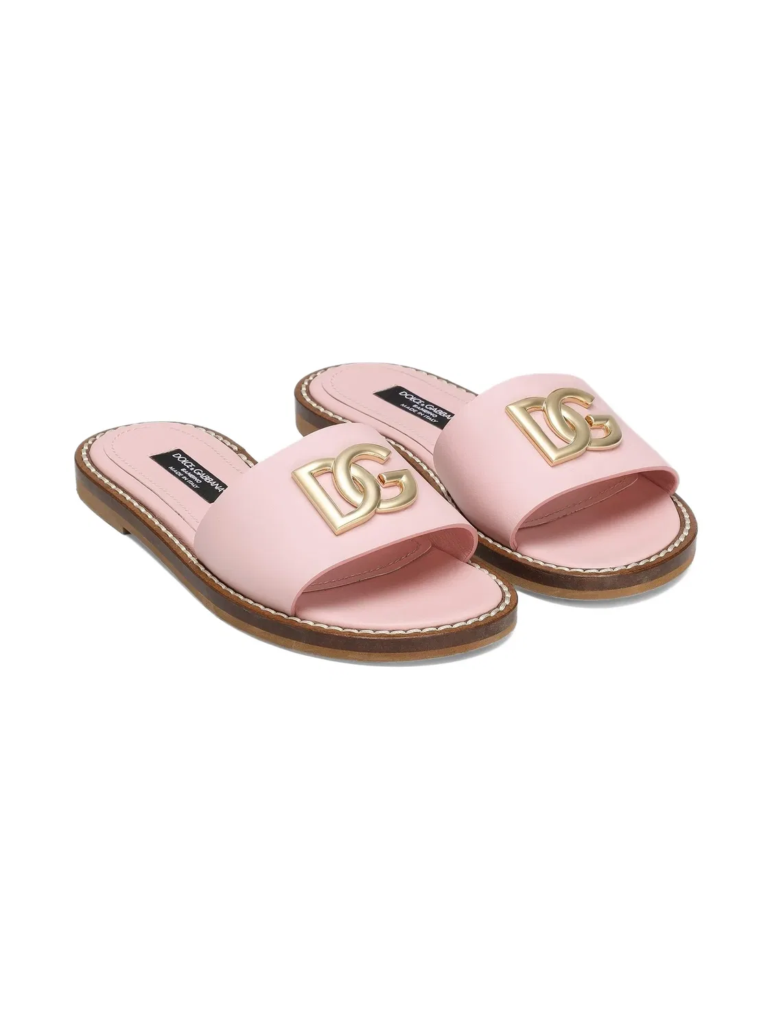 Слайды с логотипом DG Dolce & Gabbana, розовый