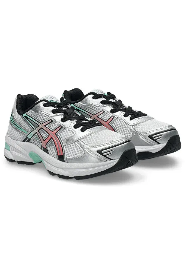 Детские кроссовки для девочек с принтом Gel-1130 ps kids running shoes 1204a170-105 Asics, White — фото 3