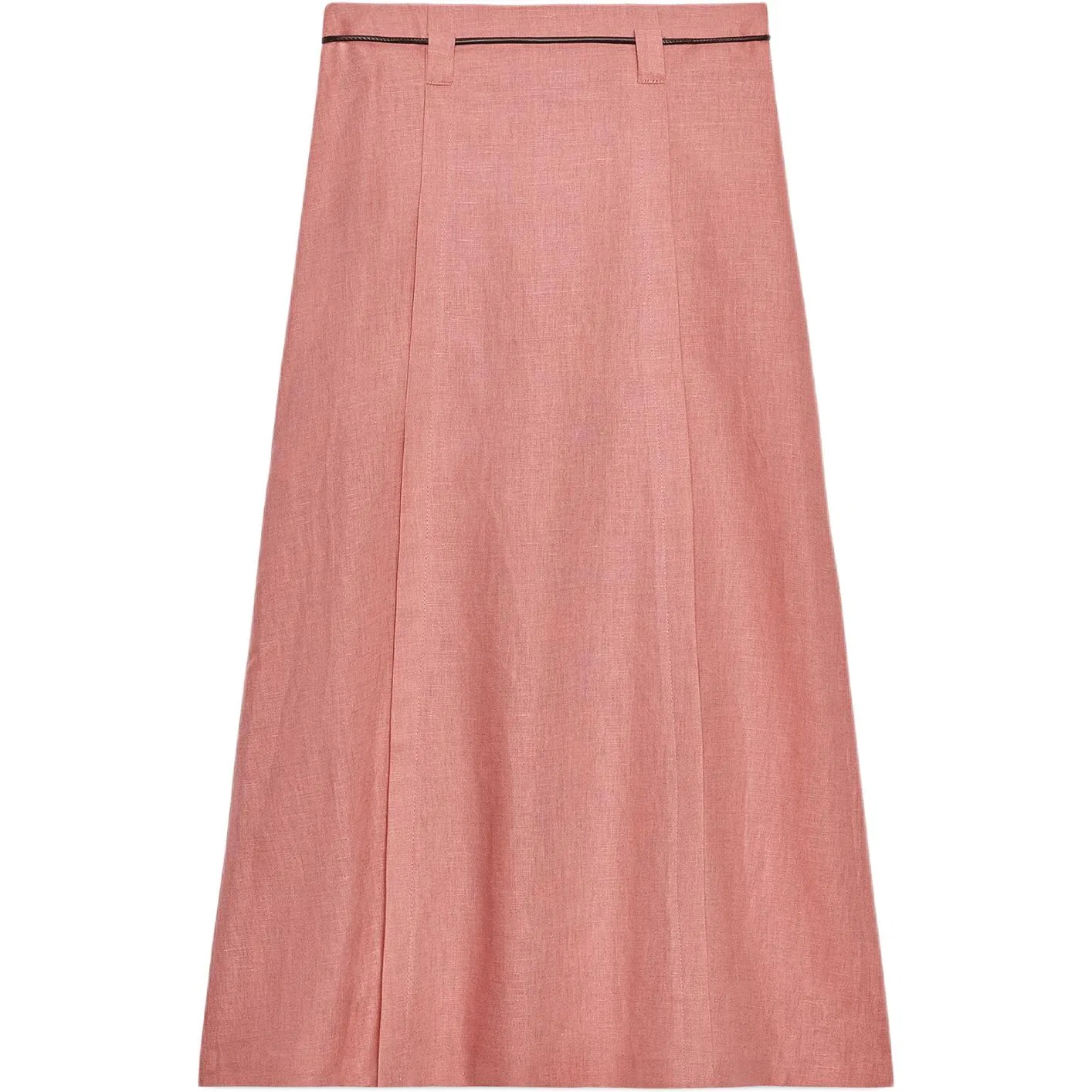 Женская юбка макси Casual Long Skirts Burgundy ZARA, Burgundy — фото 3