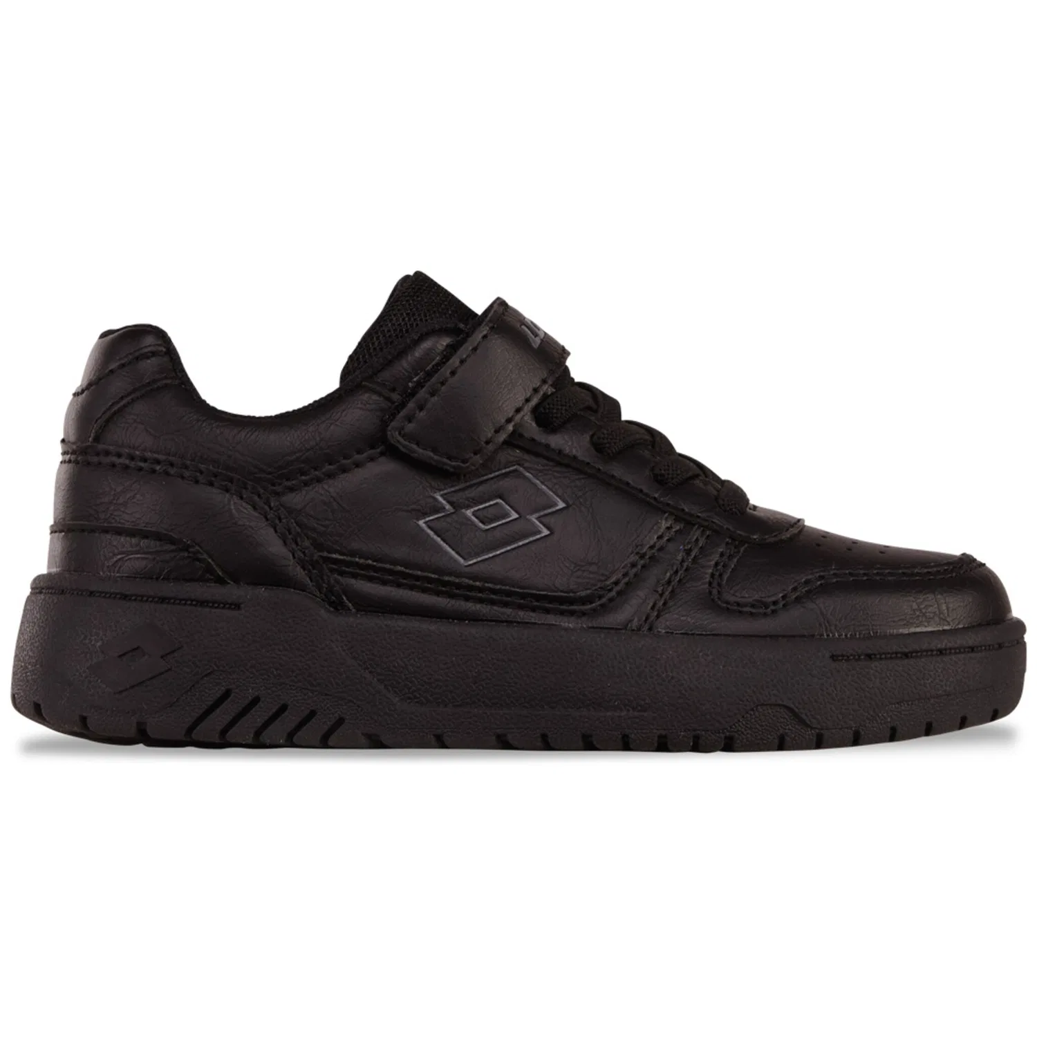 Детские кроссовки в ретро-стиле Lotto, Black/Dark Grey