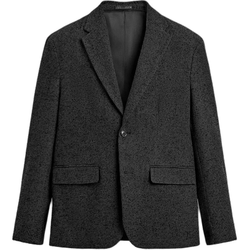Мужской деловой костюм Coal Gray ZARA, Coal Gray