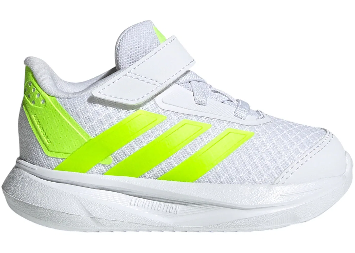Детские кроссовки для мальчиков и девочек Adidas Duramo SL 2, Cloud White Lucid Lemon Cloud White