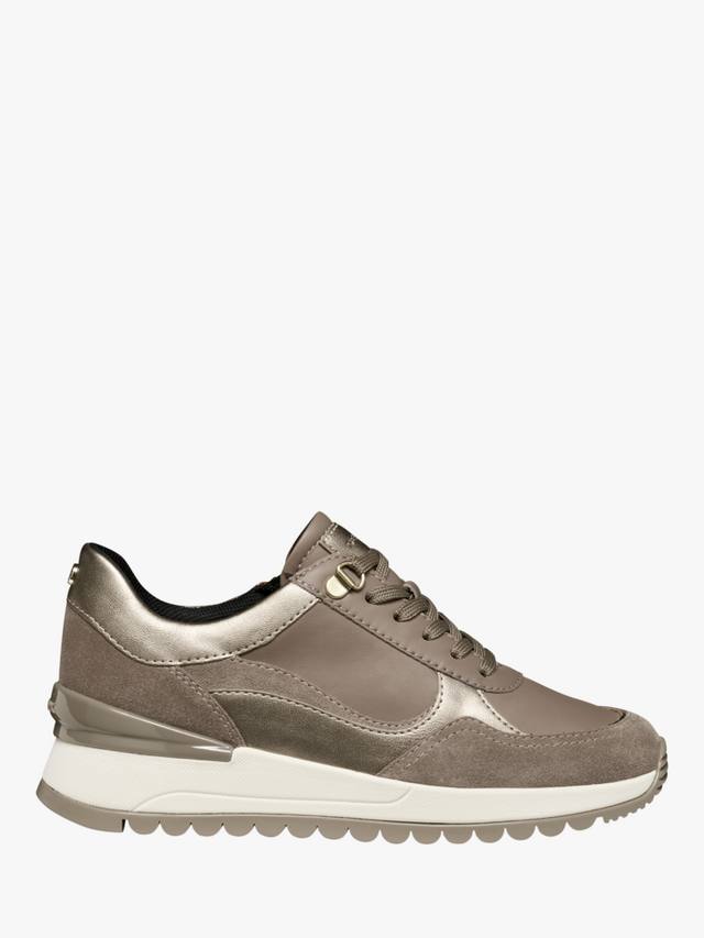Desya кожаные кроссовки на шнуровке Geox, Taupe/Sand