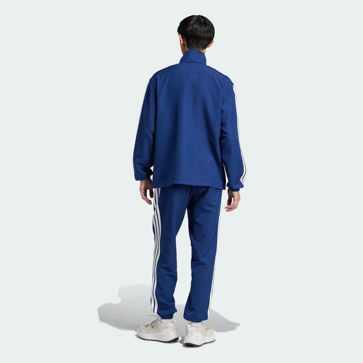 Мужской спортивный костюм с принтом 3-Streifen Woven Adidas, Dunkelblau / Weiss / Navyblau — фото 3