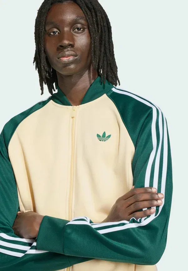 Куртка Adidas Originals, зеленый/ванильный — фото 3