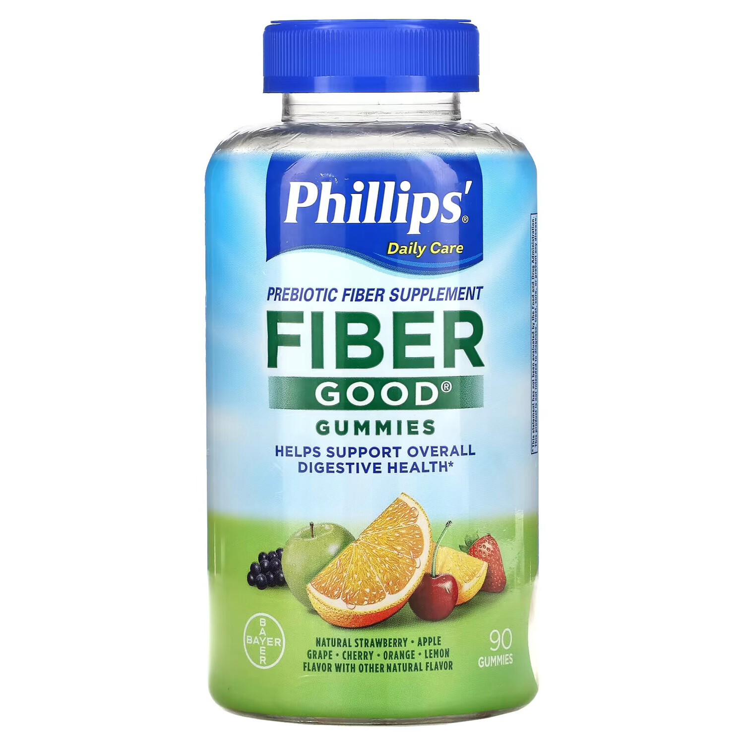 

Phillip's Жевательные мармеладки с клетчаткой, ассорти, 90 жевательных таблеток