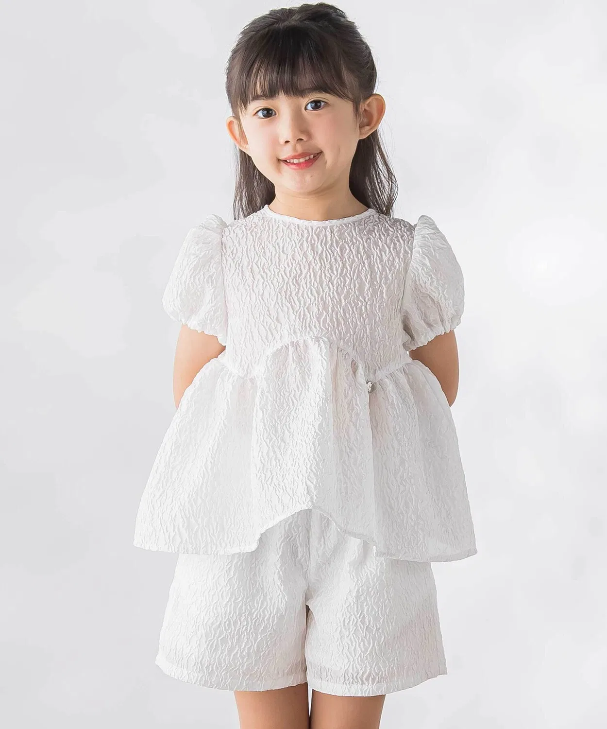 Детский комплект из жаккарда с длинным рукавомBeBe Petits Pois Vert, White