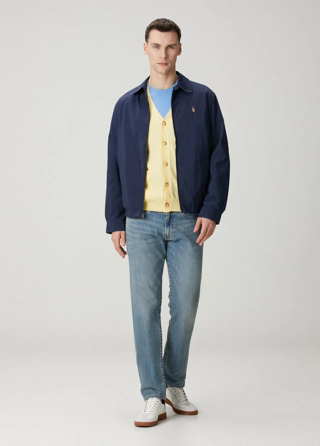 Кардиган V-образным вырезом Polo Ralph Lauren, желтый — фото 2