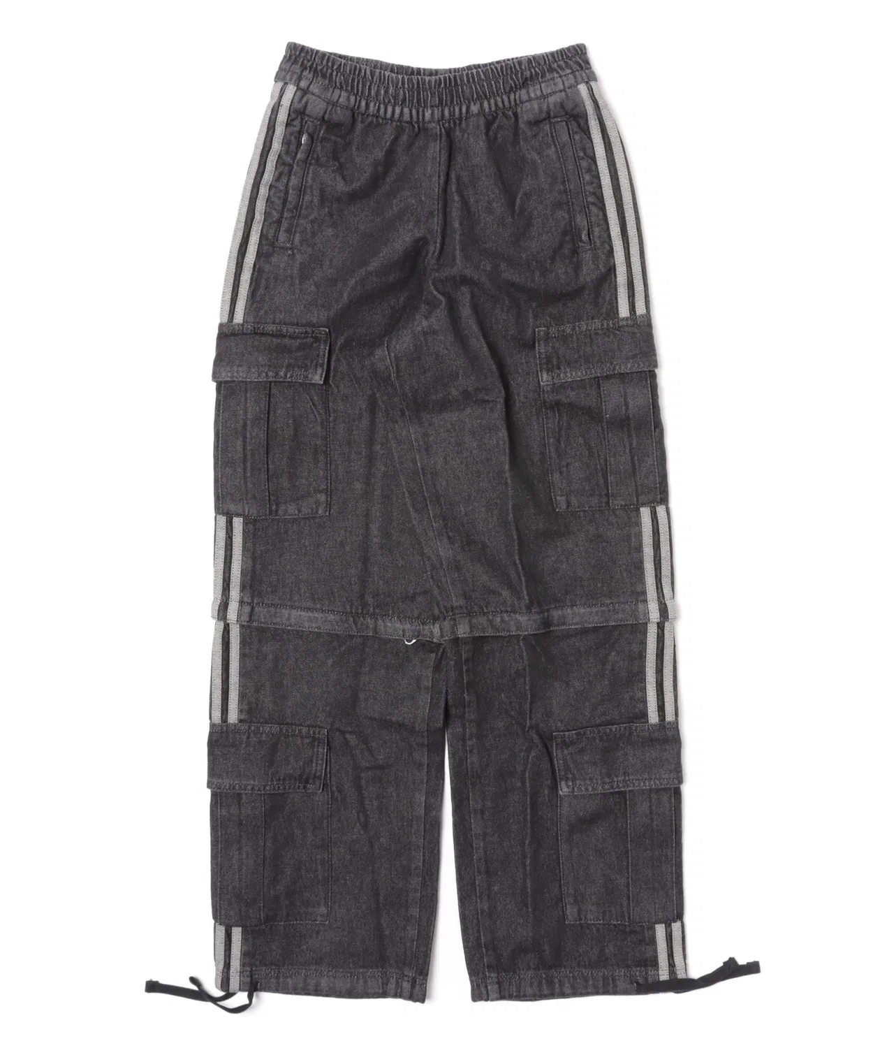 Женские джинсы 2-в-1 с логотипом Adidas, True Black Denim