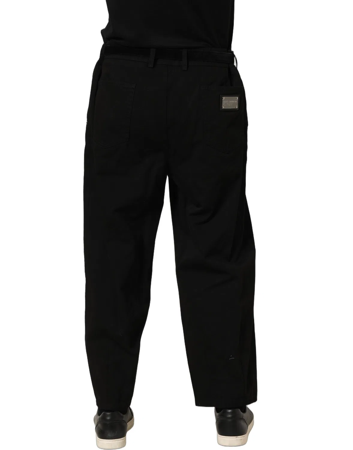 Мужские брюки чинос прямые Chino pants Dolce & Gabbana, Black — фото 4