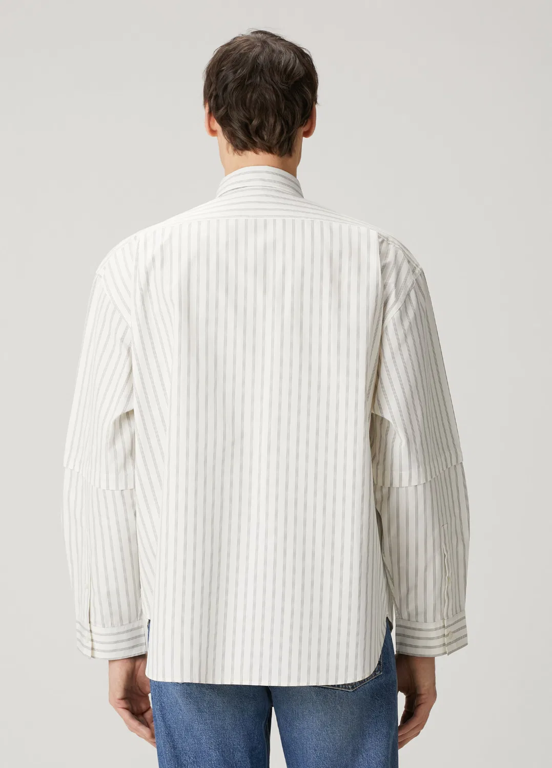 Рубашка Acne Studios, ekru — фото 4