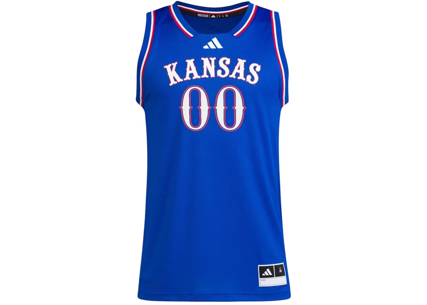 Мужская джерси с длинным рукавом Jersey Adidas, Kansas Royal Blue White