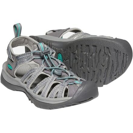 

Сандалии Whisper женские KEEN, цвет Medium Grey/Peacock Green