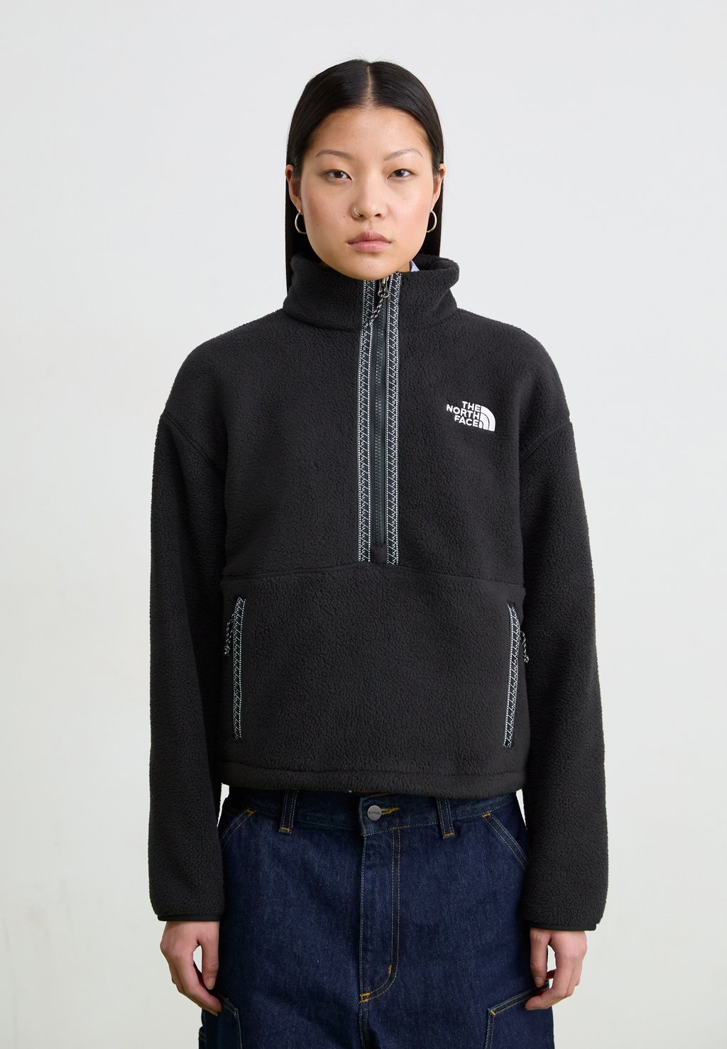 

Флисовый джемпер FLEESKI 1/4 ZIP The North Face, черный