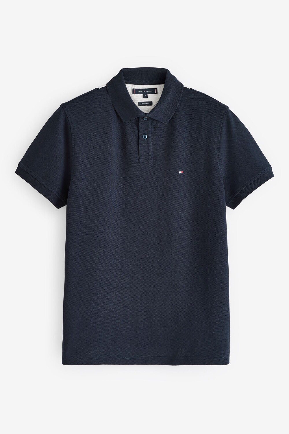 

Обычная покрой рубашки поло с флагом Tommy Hilfiger, синий