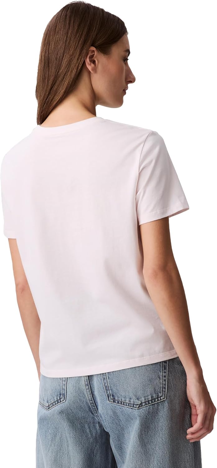 Женская футболка с круглым вырезом и монограммой Calvin Klein, Pearl — фото 2