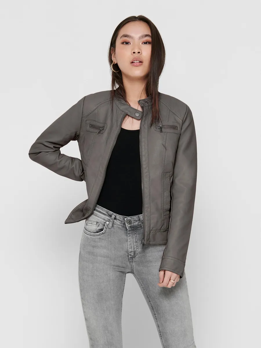 

Only куртка из искусственной кожи "ONLBANDIT FAUX LEATHER BIKER NOOS OTW", цвет Plum Kitten