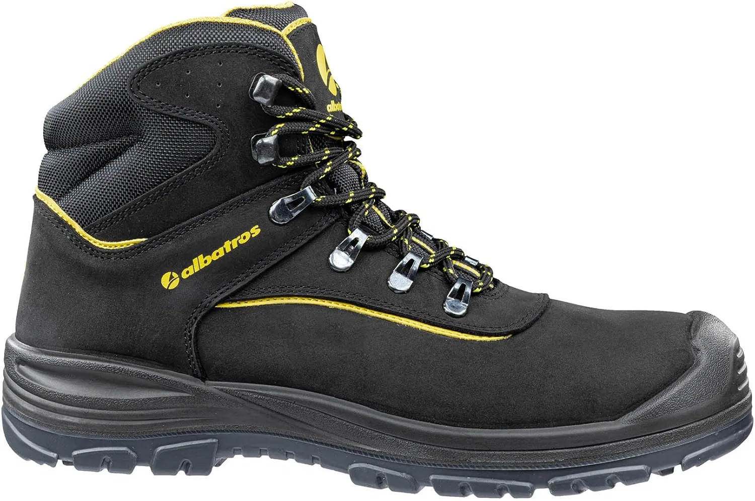 Ботинки ALBATROS Unisex Gravel MidSicherheitsschuhe, Black Yellow