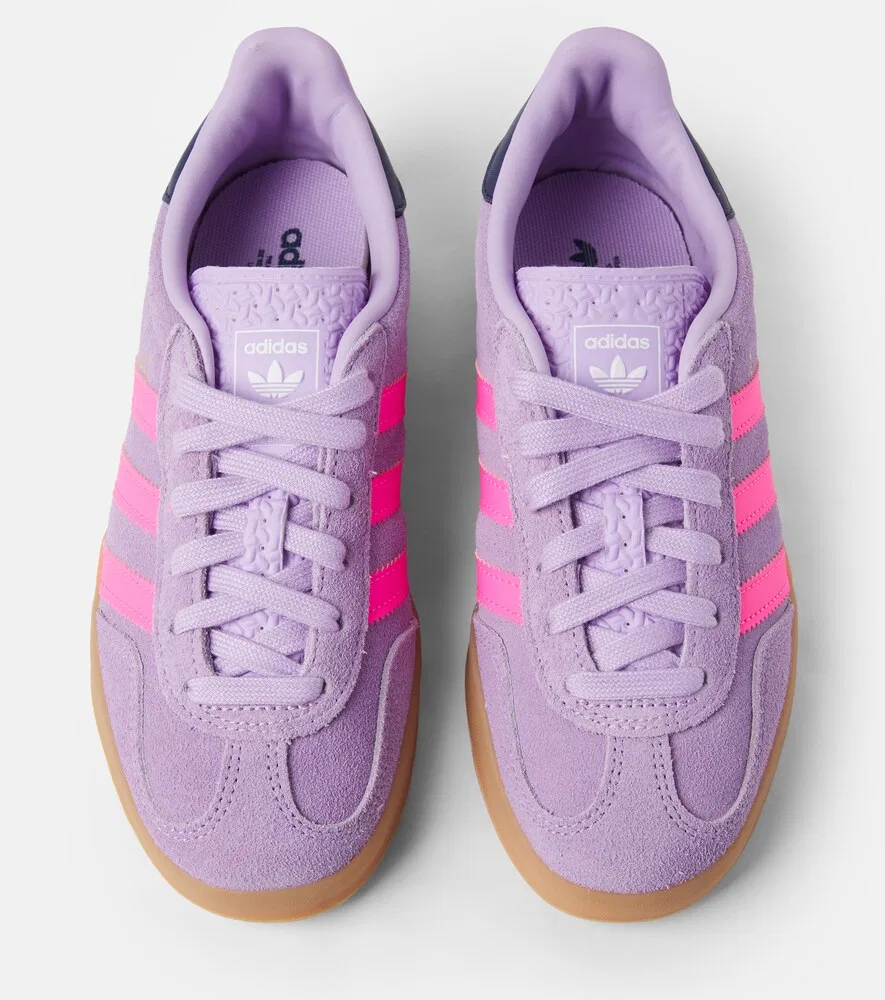 Замшевые кроссовки Gazelle Indoor Adidas Originals Kids, фиолетовый — фото 4