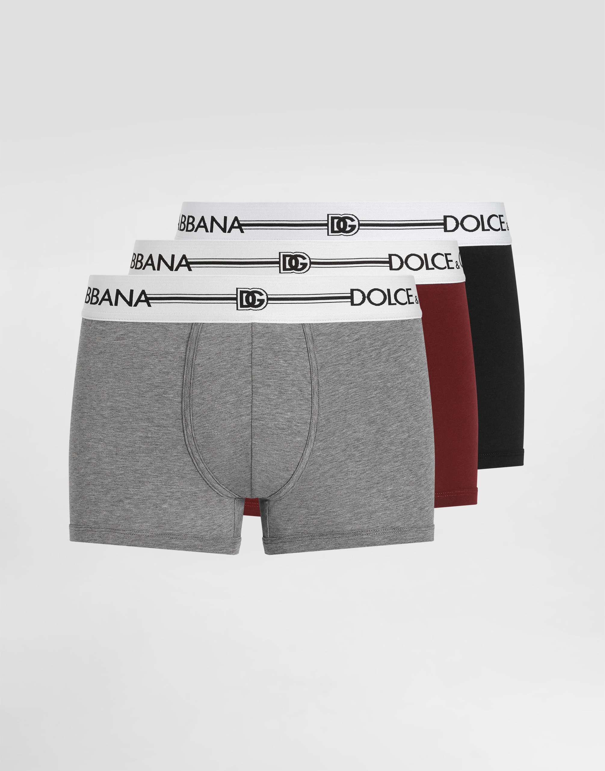 

Трусы-боксеры из эластичного хлопка, 3 штуки в упаковке Dolce & Gabbana, мультиколор