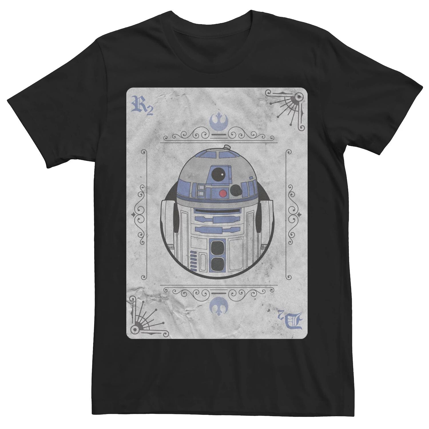 

Мужская винтажная футболка в стиле игральных карт R2-D2 Star Wars
