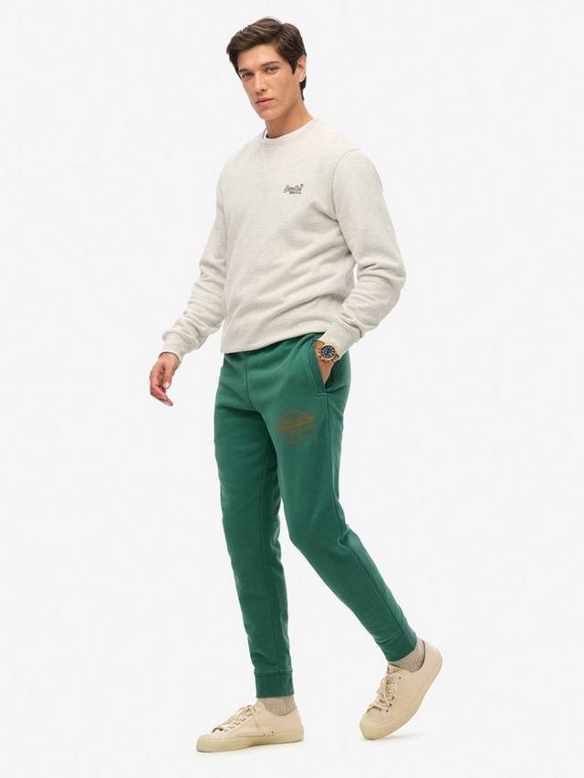 Классические спортивные брюки с винтажным логотипом Superdry, Pine Green — фото 3