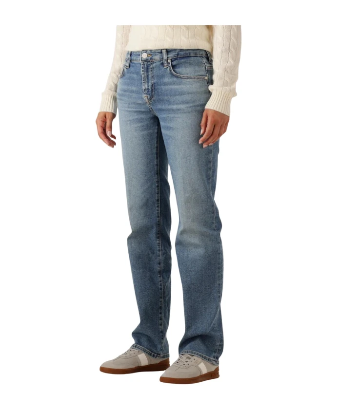 

Синие джинсы прямого кроя для женщин 7 For All Mankind, синий