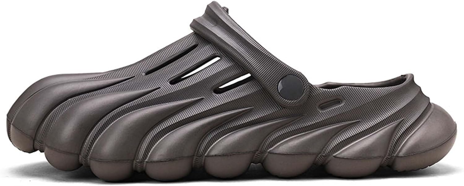 

Мужские садовые сабо, летние босоножки для душа, градиентного цвета, модные садовые сабо, противоскользящие и износостойкие, для использования внутри и снаружи Vtiao, серый