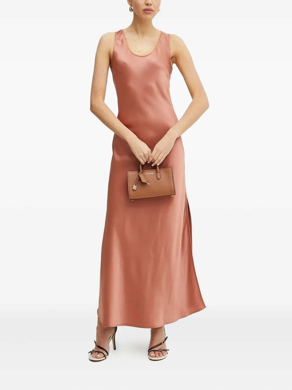 

Платье макси с разрезами Silvian Heach, розовый