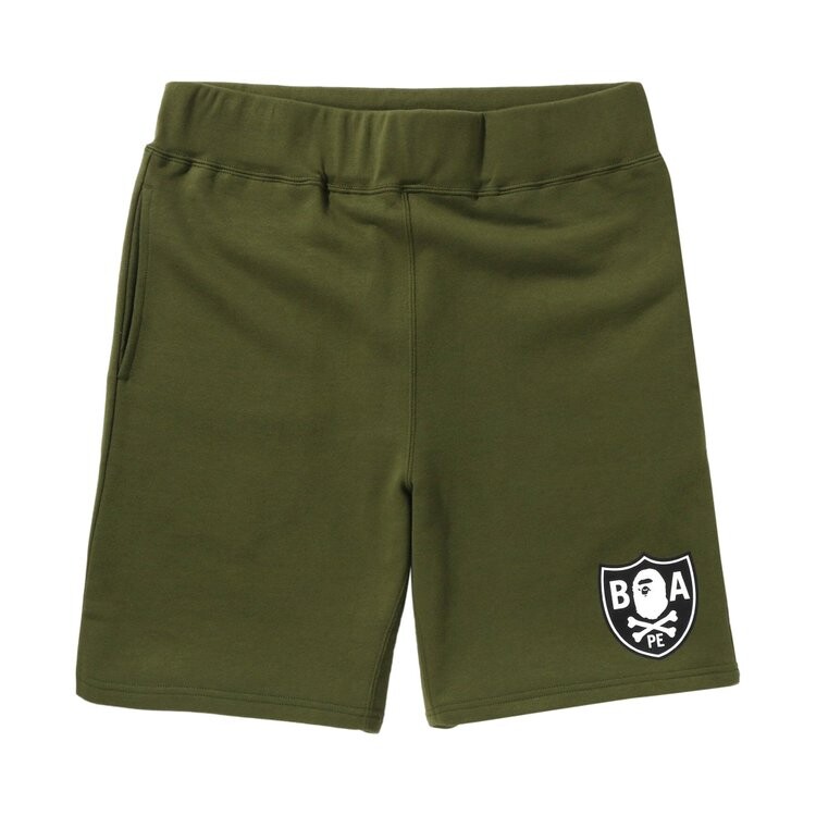 

Шорты BAPE Color Ape Crossbone One Point Sweat Shorts, зеленый