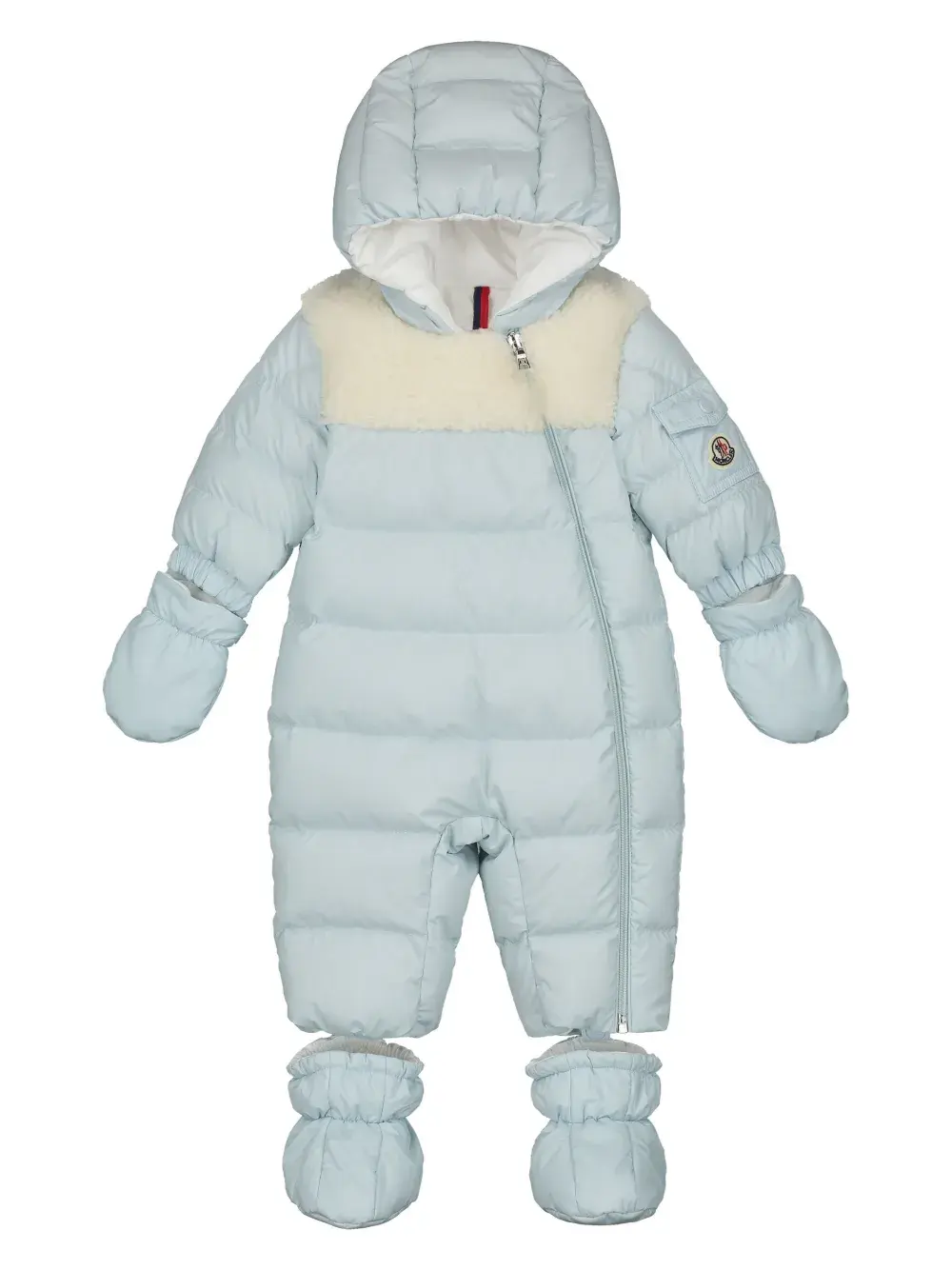 

Дутый комбинезон Indro с капюшоном Moncler Enfant, синий