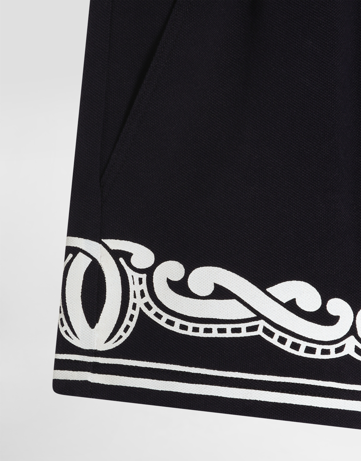 Шорты из пике с принтом бандана Dolce&Gabbana, синий — фото 3