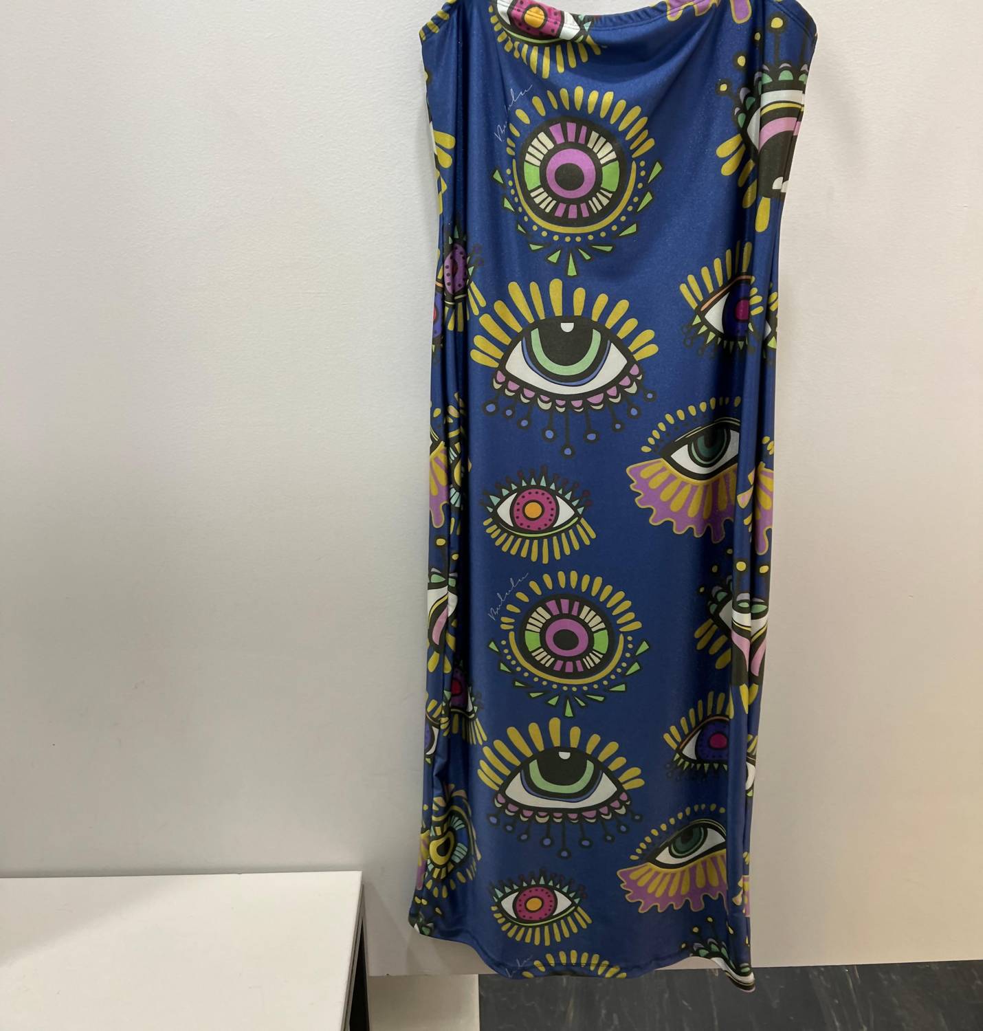 

Платье Paola Evil Eye в синем цвете BULULU