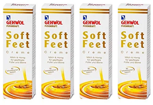Крем для ног Gehwol Fusskraft Soft Feet с молоком и медом, 125 мл, 4 шт. Gehwol