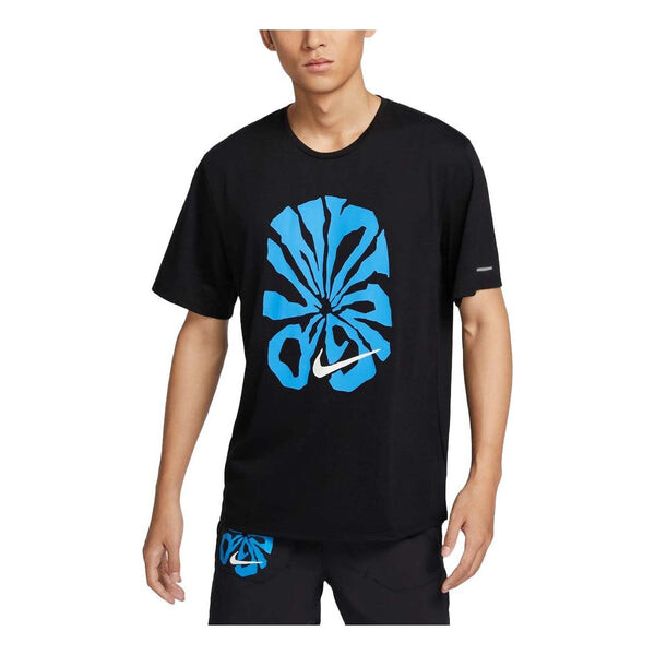 

Футболка rise 365 run energy dri fit running t shirt asia sizing Nike, черный