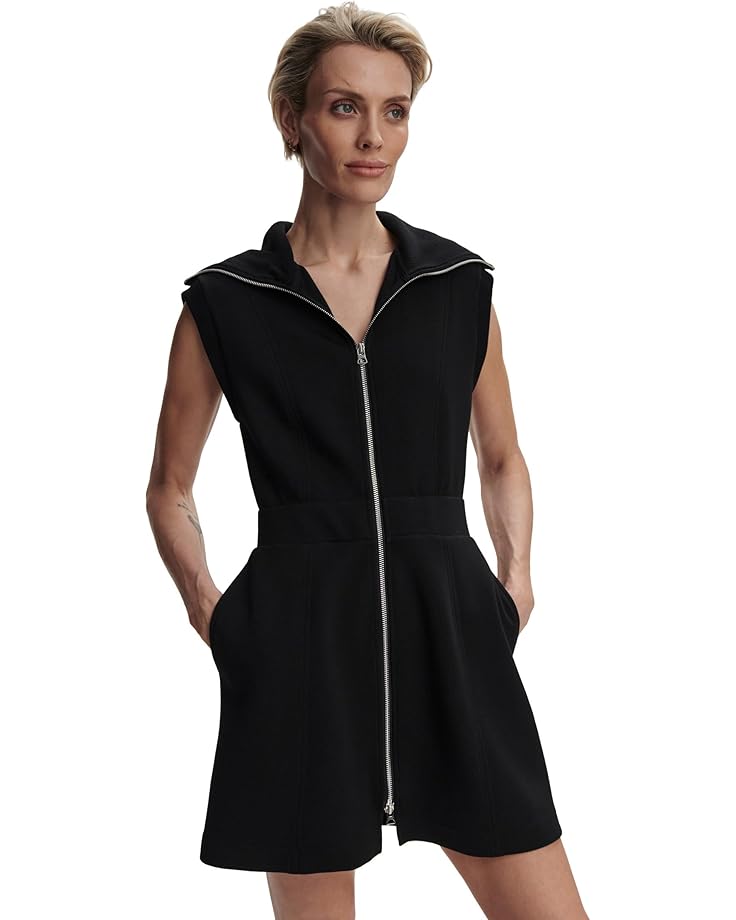 

Платье Varley Rebecca Zip Through Dress, черный