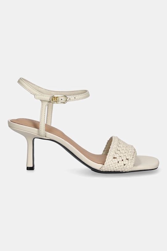Сандалии Crochet Lthr Kitten Sandal Tommy Hilfiger, бежевый — фото 2