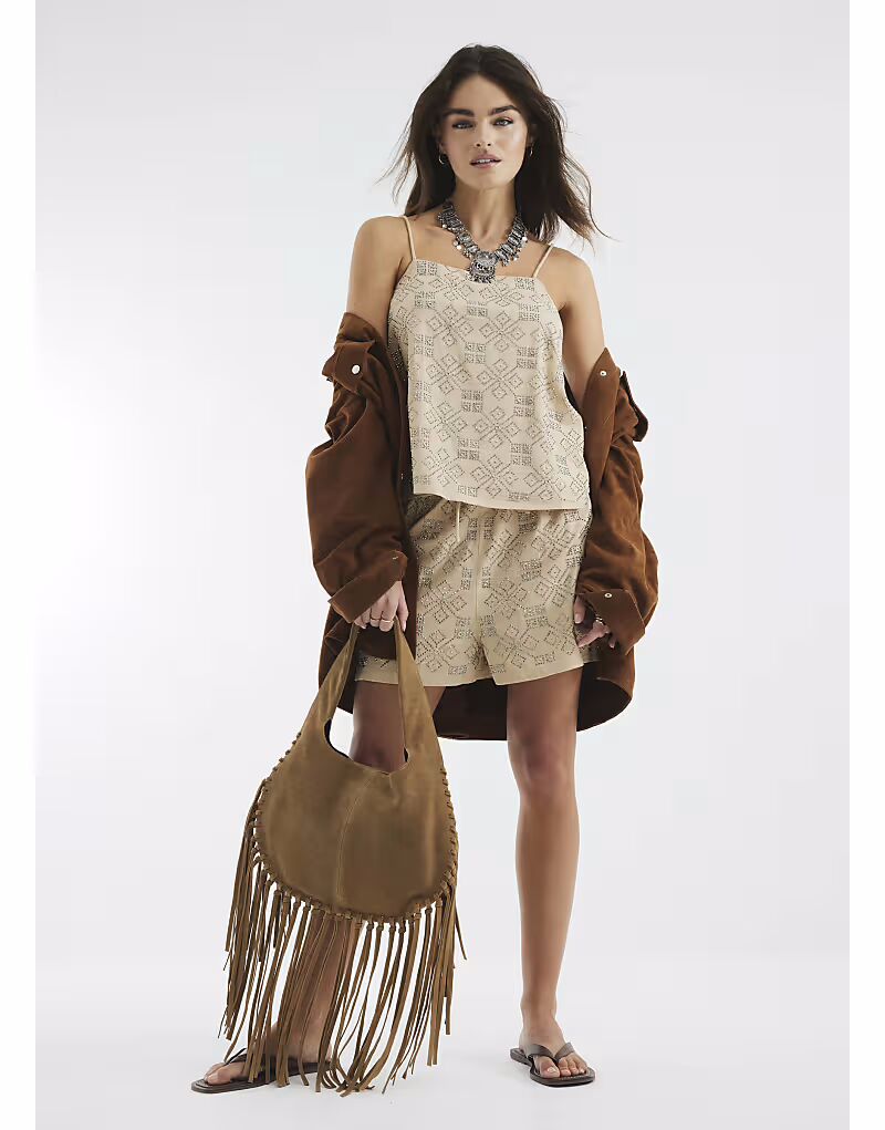 

Шорты River Island с отделкой из камня - средние
