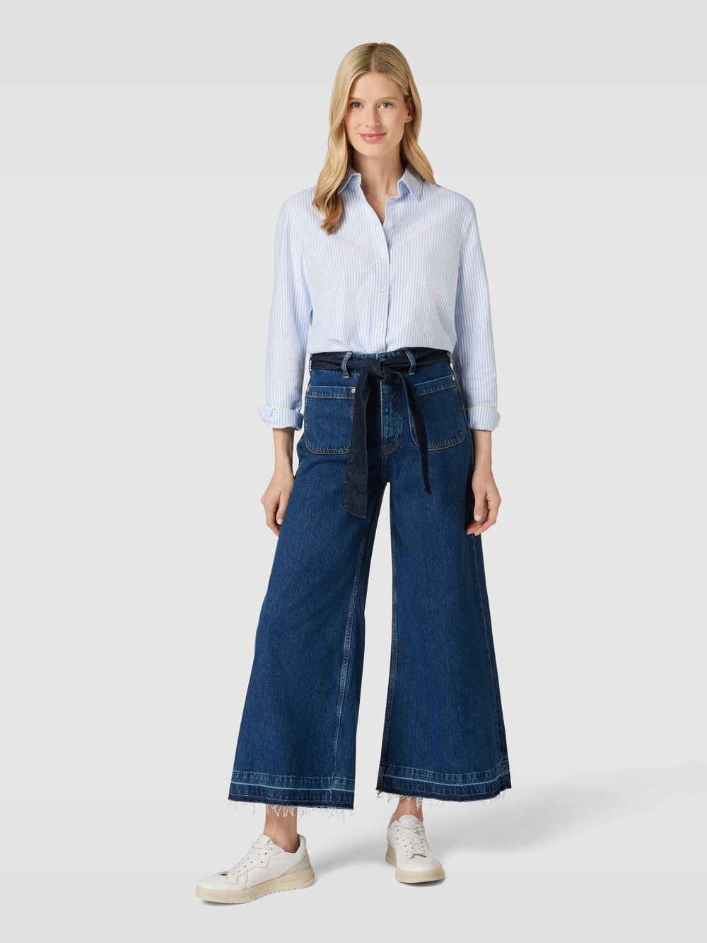 

Джинсы с завязывающимся поясом Scotch & Soda, темно-синий