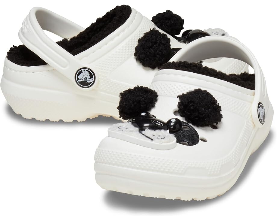 

Сабо Crocs Kids Classic Lined I Am Clogs, цвет Chalk/Black